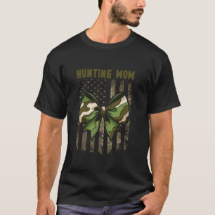 T-shirt Camo Coquette Bow Hunt USA Drapeau Mallard Duck Hu
