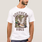 T-shirt Camo de canard volant Vibes du Sud (Devant)