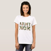 T-shirt Camo de maman d'armée (Devant entier)