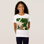 T-Shirt Camo de toundra sèche (Devant entier)