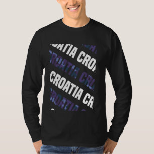 T-shirt Camo Motif Camouflage violet Croatie
