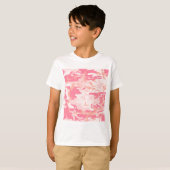T-shirt Camo rose - Camo fillette (Devant entier)