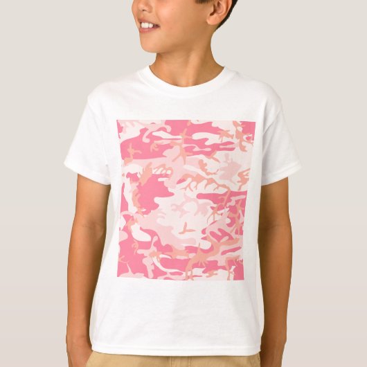 T-shirt Camo rose - Camo fillette (Devant)