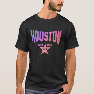 T-shirt Camo Souvenir USA Star Houston Texas