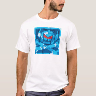T-shirt Camo Suédois dans le bleu