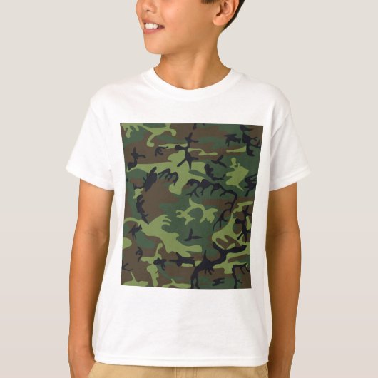 T-shirt Camo Woodland (Devant)