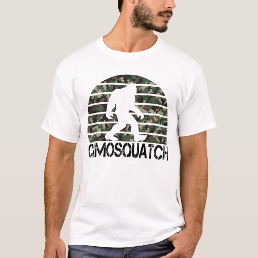 T-shirt Camosquatch Funny Bigfoot (Devant)