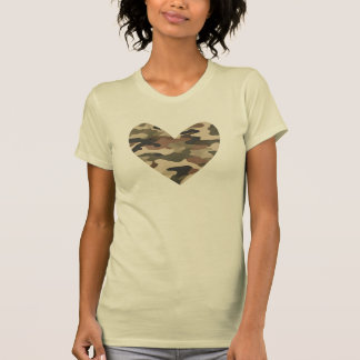 T-Shirt Camouflage à Cœur, T-Shirt Patriotique