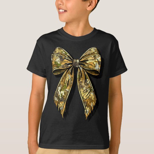 T-shirt Camouflage Camo Bow Hunting Girl (Devant)