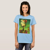 T-shirt Camouflage Dames Gothique Squelette (Devant entier)