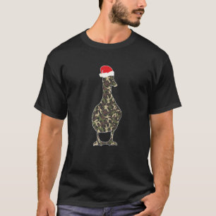 T-shirt Camouflage de Noël de canard Illustration du chape