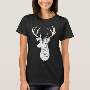 T-shirt Camouflage Flag Deer Hunting 2-Sided 