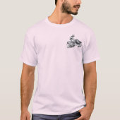 T-shirt Camouflage Gray Snowmobile (Devant)