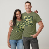 T-shirt Camouflage numérique en bois à 8 bits / Camo (Unisexe)
