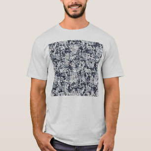 T-shirt Camouflage numérique gris de style urbain