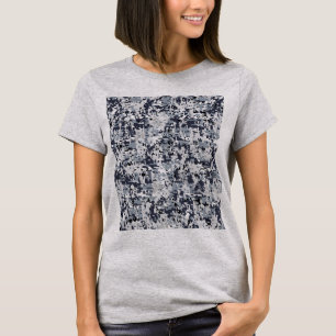 T-shirt Camouflage numérique gris de style urbain