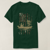 T-shirt Camouflage Pêche Drapeau américain - Drapeau améri (Design devant)