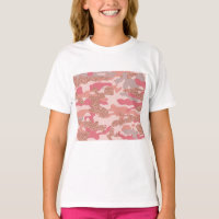 Camouflage Rose Gold Blush Pink Camo Motif de l'ar