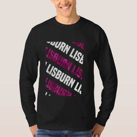 T-shirt Camouflage rose Motif Lisburn (Devant)