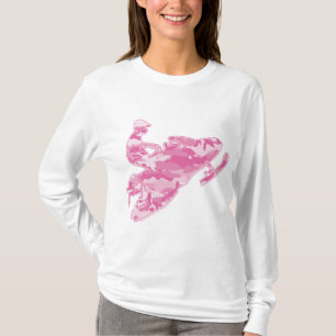 T-shirt Camouflage rose Motoneige