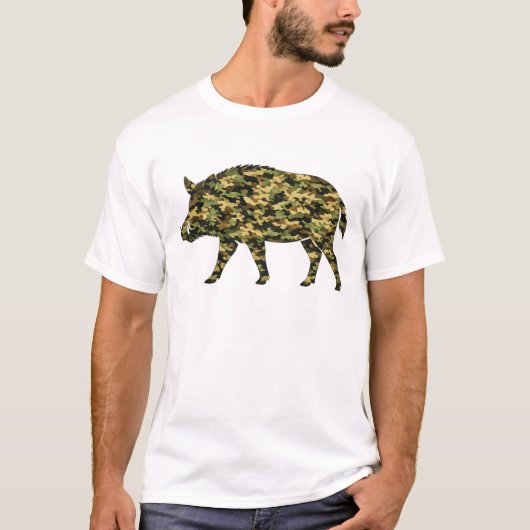 T-shirt Camouflage Sanglier (Devant)