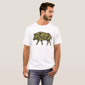 T-shirt Camouflage Sanglier (Devant entier)