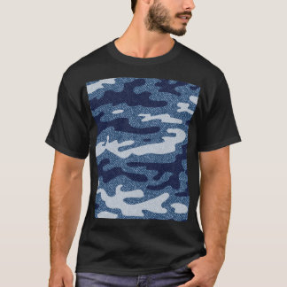T-shirt Camouflage tacheté Denim Jeans Motif