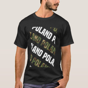 T-shirt Camouflage vert du Motif de Camo Pologne