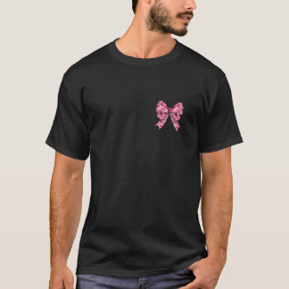 T-shirt Camouflage Vieux Camo Bow Camo Coquette Chasse aux