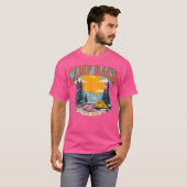 T-shirt Camp Bach Bride Squad 2024 Rétro Camping Célibatai (Devant entier)