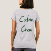 T-shirt Camp Bachelorette Camping Crew Cabine tiré main (Dos)