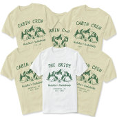 T-shirt Camp Bachelorette Camping Glamping Cabine Crew