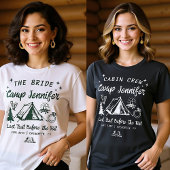 T-shirt Camp Bachelorette Hand Drag Camping Matching
