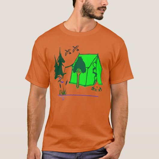 T-shirt camp camp drôle (Devant)