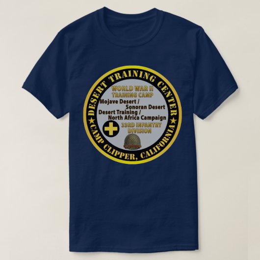 T-shirt Camp Clipper California Desert Training Center 33r (Design devant)