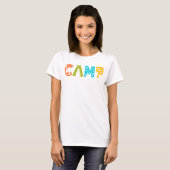 T-shirt CAMP coloré (Devant entier)