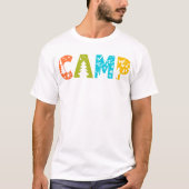 T-shirt CAMP coloré (Devant)
