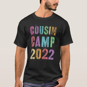 T-shirt Camp Cousin 2022 Grand-mère Grand-père Camp d'été 