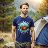 T-shirt Camp d'aventure familial personnalisé - Nom person