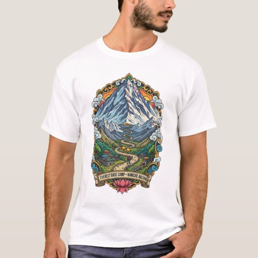 T-shirt CAMP DE BASE DE L'EVERest (Devant)