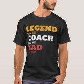 T-shirt Camp de baseball Legend - Dates personnalisées (Devant)
