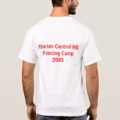 T-shirt Camp de clôture marial 2005 (Dos)