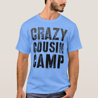 T-shirt CAMP DE COUSIN vintage CRAZY Funny Grand-mère Gran