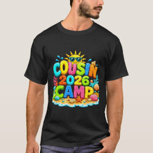 T-shirt Camp de cousins 2026 camping vacances d'été famill
