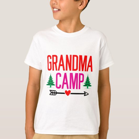 T-shirt Camp de grand-mère (Devant)