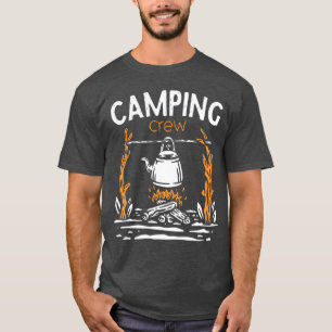 T-shirt Camp de randonnée Équipe de camping de feu de camp