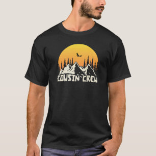 T-shirt Camp d'été de l'équipage Cousin Camping Sunset Out
