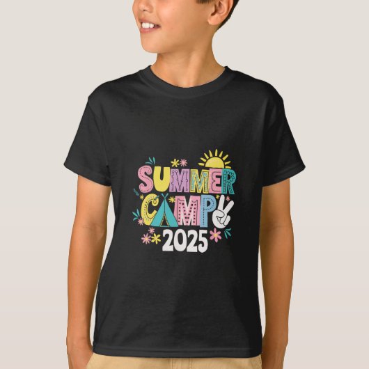 T-shirt Camp d'été drôle 2025 Vacances d'été Correspondanc (Devant)