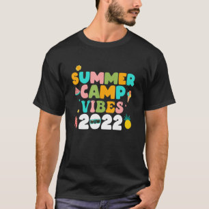 T-shirt Camp d'été Vibes 2022 Camping Vintage vacances