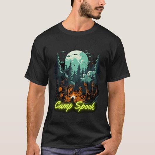 T-shirt Camp d'Halloween épouvante (Devant)